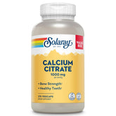 Flacon Solaray Calcium Citrate 1000mg pour soutenir os et dents en douceur