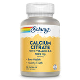 SOLARAY Calcium Citrate 1000 mg avec D3, soutien des os et des dents.