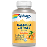 SOLARAY Calcium citrate orange, pastilles, goût agréable et soutien potentiel des os.