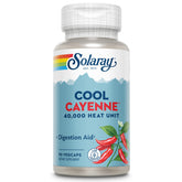 Gélules Solaray Cayenne dans la bouteille, pratique pour l'utilisation quotidienne.