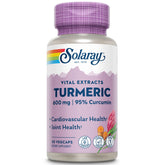 SOLARAY curcuma 600 mg avec 95% curcuminoïdes, extrait de curcuma de qualité.