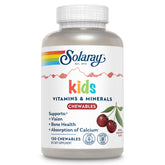 SOLARAY Enfants gommes cerise naturel, goût agréable et utilisation quotidienne.