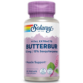 SOLARAY Extrait pétasite – capsules véganes, image de bouteille, soutien potentiel au bien-être quotidien