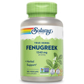 Gélules SOLARAY Fenugrec dans la bouteille, prise quotidienne pratique.