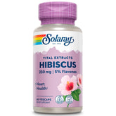 SOLARAY Hibiscus Sabdariffa, bouteille de capsules véganes, utilisation pratique au quotidien.
