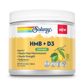 SOLARAY HMB Plus D3 poudre citron-lime, soutien potentiel après l'effort.