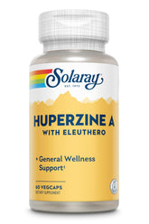 Solaray Huperzine A capsules emballage, présentation claire pour démarrer la journée avec concentration.