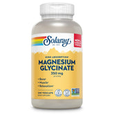 SOLARAY Magnésium Glycinate — bouteille visible, détente naturelle après une journée chargée