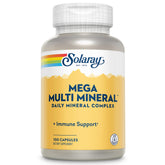 Solaray Mega Multi Minéraux – Bouteille visible, soutien quotidien des minéraux essentiels.