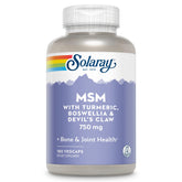 SOLARAY MSM : capsules, soutien potentiel des articulations et du tissu conjonctif.