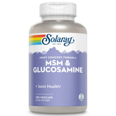 Solaray MSM et glucosamine – bouteille de capsules, soutien potentiel du tissu conjonctif et mobilité