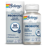 SOLARAY Mycrobiome: bouteille affichant 50 milliards CFU pour le soutien digestif.