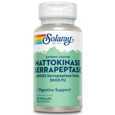 SOLARAY Nattokinase-Serrapeptase en capsule entérique : absorption améliorée.