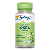 SOLARAY Okra Fruit 1600 mg — flacon de capsules riches en fibres solubles pour le quotidien.