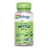 SOLARAY Ortie: bouteille montrant des gélules pour le soutien potentiel des voies urinaires.