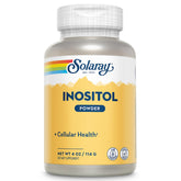 SOLARAY Pure Inositol en poudre dans une bouteille prête à l’usage quotidien.