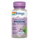 SOLARAY Pygeum Extrait: bouteille de capsules véganes faciles à intégrer.