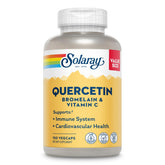 SOLARAY Quercétine Bromélaïne Vitamine C – bouteille visible, dosage quotidien pratique.