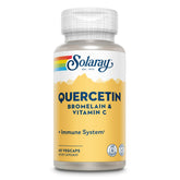 SOLARAY Quercetine Bromélaïne Vitamine C, flacon gélules végétales pour la routine quotidienne.