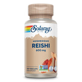 SOLARAY Reishi: bouteille de capsules pour un soutien immunitaire potentiel quotidien.