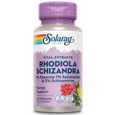 SOLARAY Rhodiola-Schizandra Bouteille énergie naturelle tout au long de la journée
