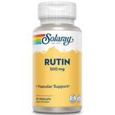 SOLARAY RUTIN: bouteille de gélules 500 mg, présentation vegan pour le soutien vasculaire.