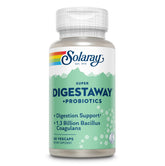 SOLARAY Super Digestaway – bouteille ouverte facilite l'utilisation et le dosage quotidien.