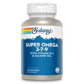 SOLARAY Super Omega 3 7 9 - bouteille avec capsules, soutien oméga quotidien