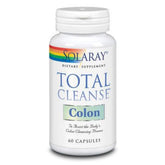 SOLARAY Total Cleanse Colon – bouteille montrant la formule douce pour le soutien intestinal quotidien.