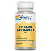 Solaray Vitamine B Complex 100 mg – flacon végan pour énergie quotidienne potentielle.