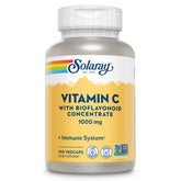 SOLARAY Vitamine C 1000 mg en bouteille pour prise quotidienne pratique.