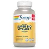 Solaray flacon vitamine C bufférée 1000 mg, haute absorption.