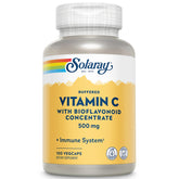 SOLARAY vitamine C bufferisée 500 mg – bouteille pratique pour usage quotidien