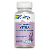 SOLARAY Vitex gélules dans une bouteille, usage quotidien potentiel.