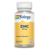 Solaray Zinc 50 mg pack3 - emballage visible, complément végétal potentiel soutien métabolique