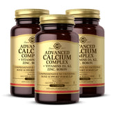 Solgar Calcium Complex – Bouteille et tablettes, soutien potentiel à la santé osseuse.