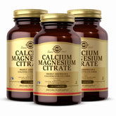 Solgar Calcium Magnesium Citrate: bouteille pratique pour une prise quotidienne.