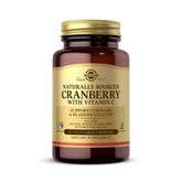 Solgar Cranberry avec vitamine C, capsules véganes, soutien potentiel à la santé urinaire.