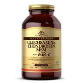 Solgar Glucosamine Chondroïtine MSM Ester-C — bouteille et capsules faciles à avaler pour les articulations