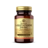 Solgar Glutathion réduit 250 mg, capsules végétales, support antioxydant potentiel pour le quotidien.