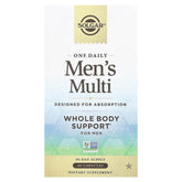 Solgar One Daily Homme Multivitamine — bouteille, soutien immunitaire et énergie pour les journées actives.