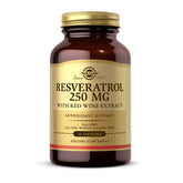 Solgar Resveratrol 250 mg Softgel – bouteille claire, pour une routine bien-être pratique.