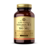 Solgar Vitamine B1 dans sa bouteille de 100 tablettes, soutien potentiel du métabolisme des glucides.