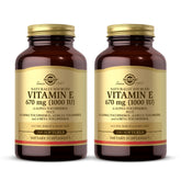 Solgar Vitamine E 670 mg: bouteille de softgels pour une utilisation quotidienne.