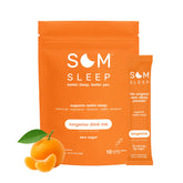 Som Sleep, boîte de poudre sommeil Tangerine, pratique et sans sucre pour le soir.