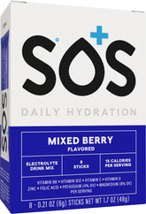 Sos Hydration: poudre fruits rouges prête à mélanger pour hydrater.