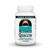 Source Naturals Activated Quercetin: bouteille montrant des capsules pour le soutien saisonnier.