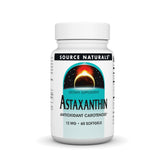 Source Naturals Astaxanthine en bouteille, pour une routine antioxydante.