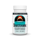 Source Naturals Benfotiamine - Bouteille de tablettes, soutien potentiel des fonctions nerveuses.