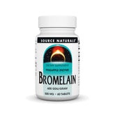 Source Naturals Bromélaïne – bouteille de 60 comprimés, dosage quotidien pratique.